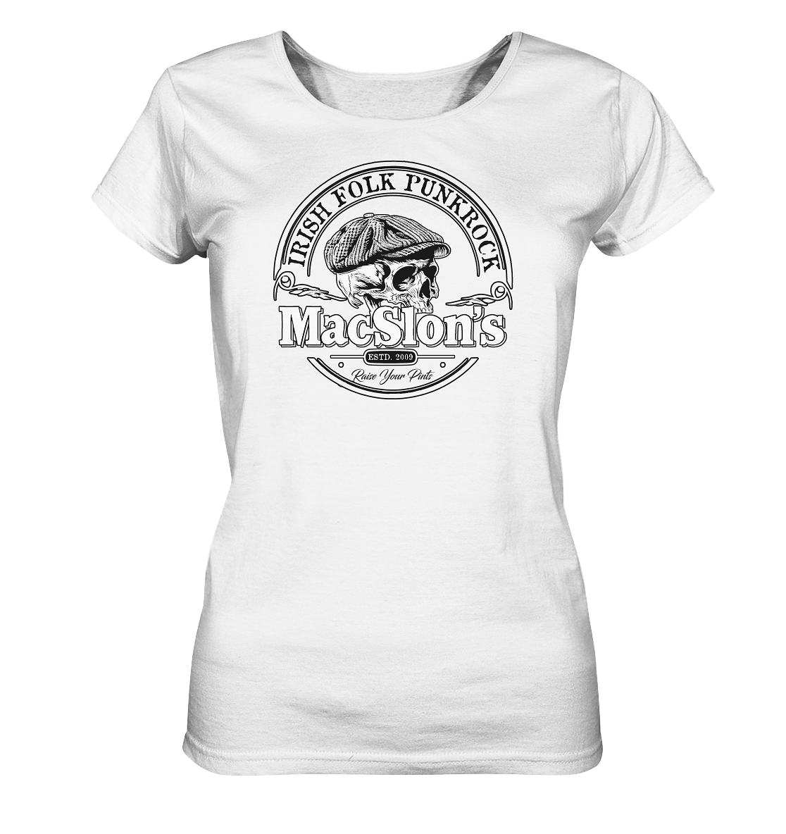 MacSlon's "Estd. 2009 / Irish Folk Punkrock II"  - Ladies Organic Shirt