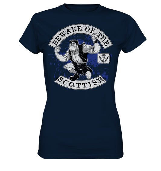 Beware Of The Scottish - Ladies Premium Shirt