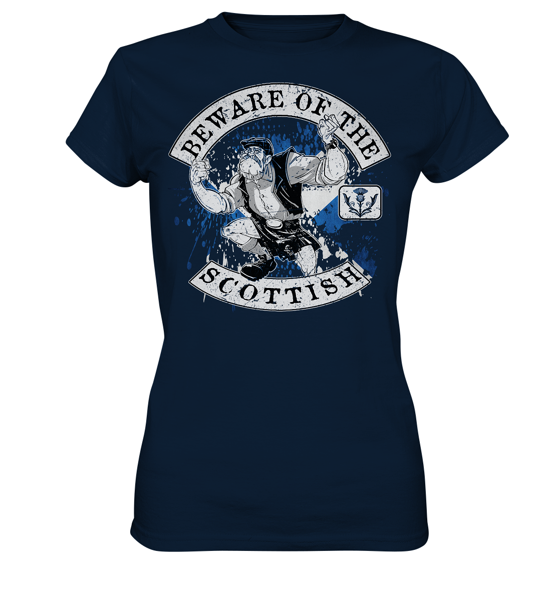 Beware Of The Scottish - Ladies Premium Shirt