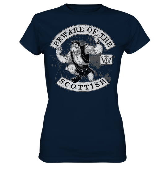 Beware Of The Scottish - Ladies Premium Shirt