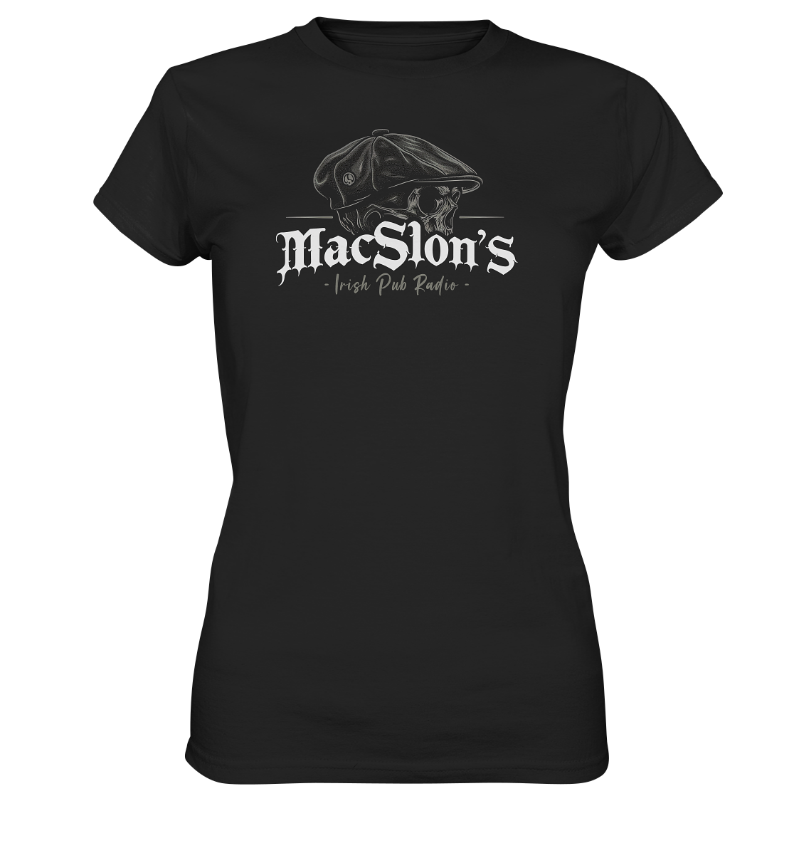 MacSlon's Irish Pub Radio "Flatcap-Skull I"  - Ladies Premium Shirt