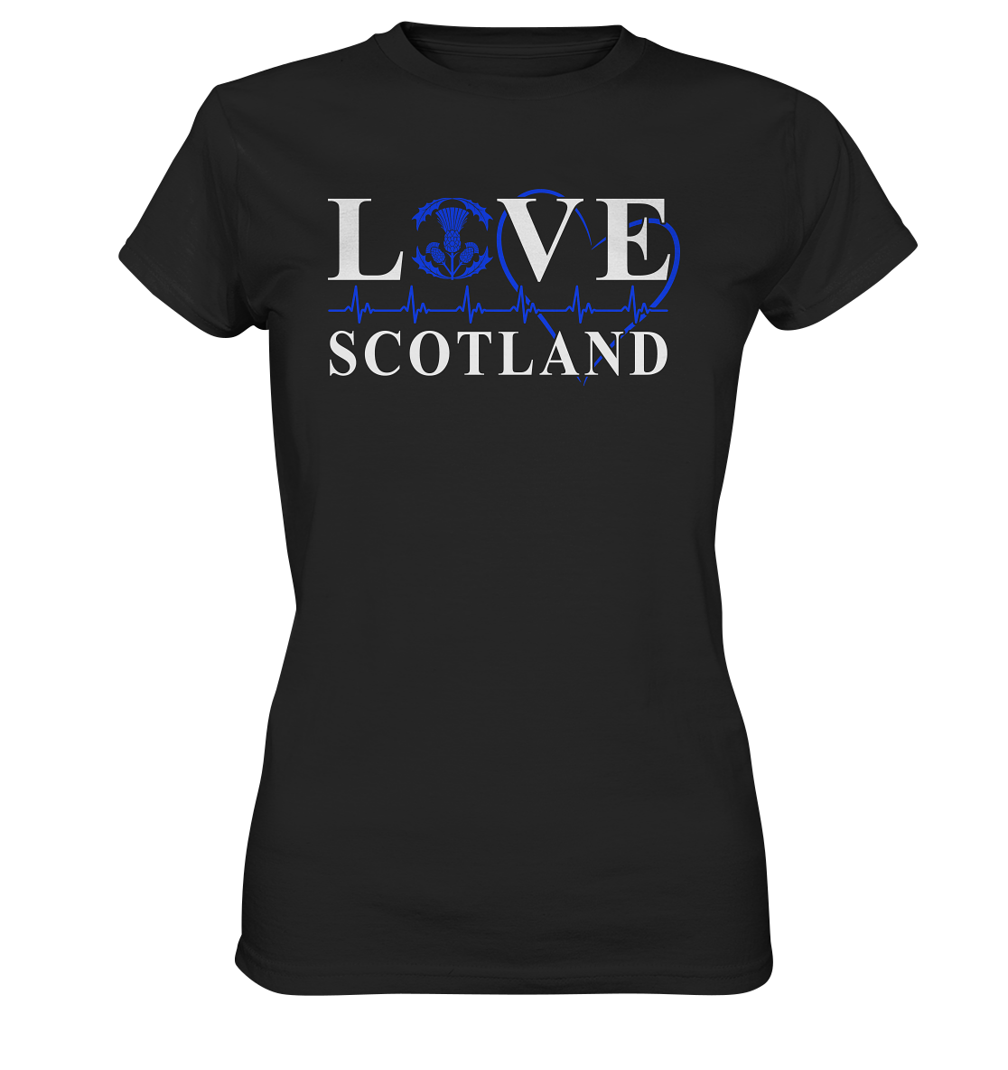 Love Scotland "Heartbeat" - Ladies Premium Shirt