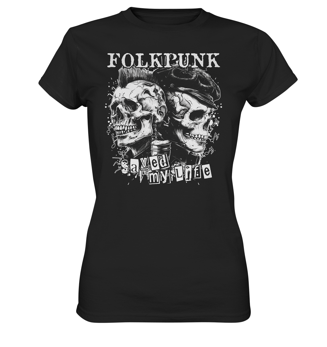 Folkpunk "Saved My Life II" - Ladies Premium Shirt