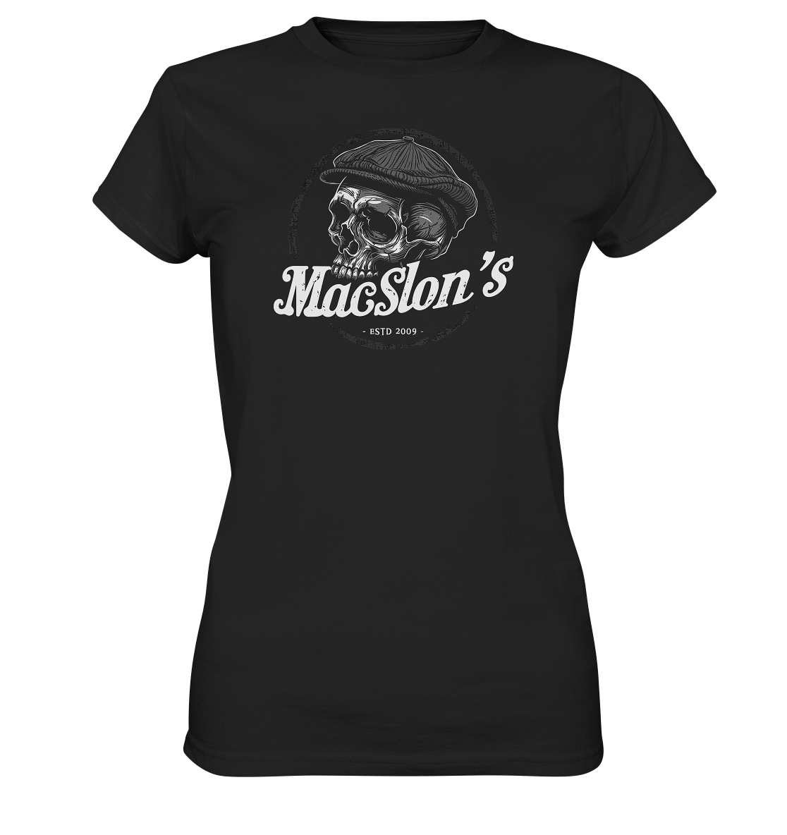 MacSlon's "Estd. 2009 / Flatcap-Skull II" - Ladies Premium Shirt