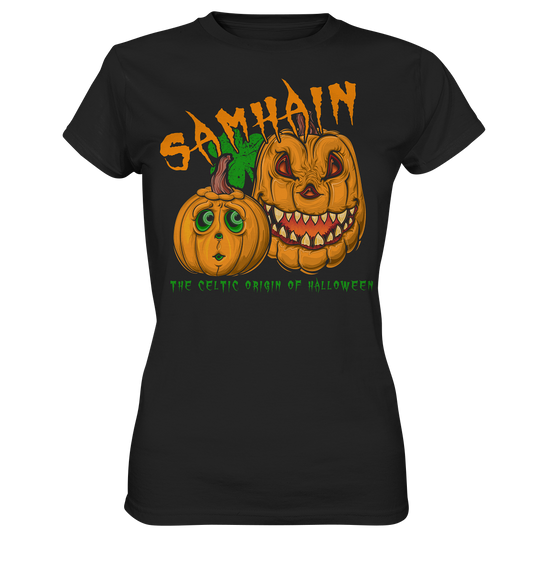 Samhain "The Celtic Origin Of Halloween" - Ladies Premium Shirt