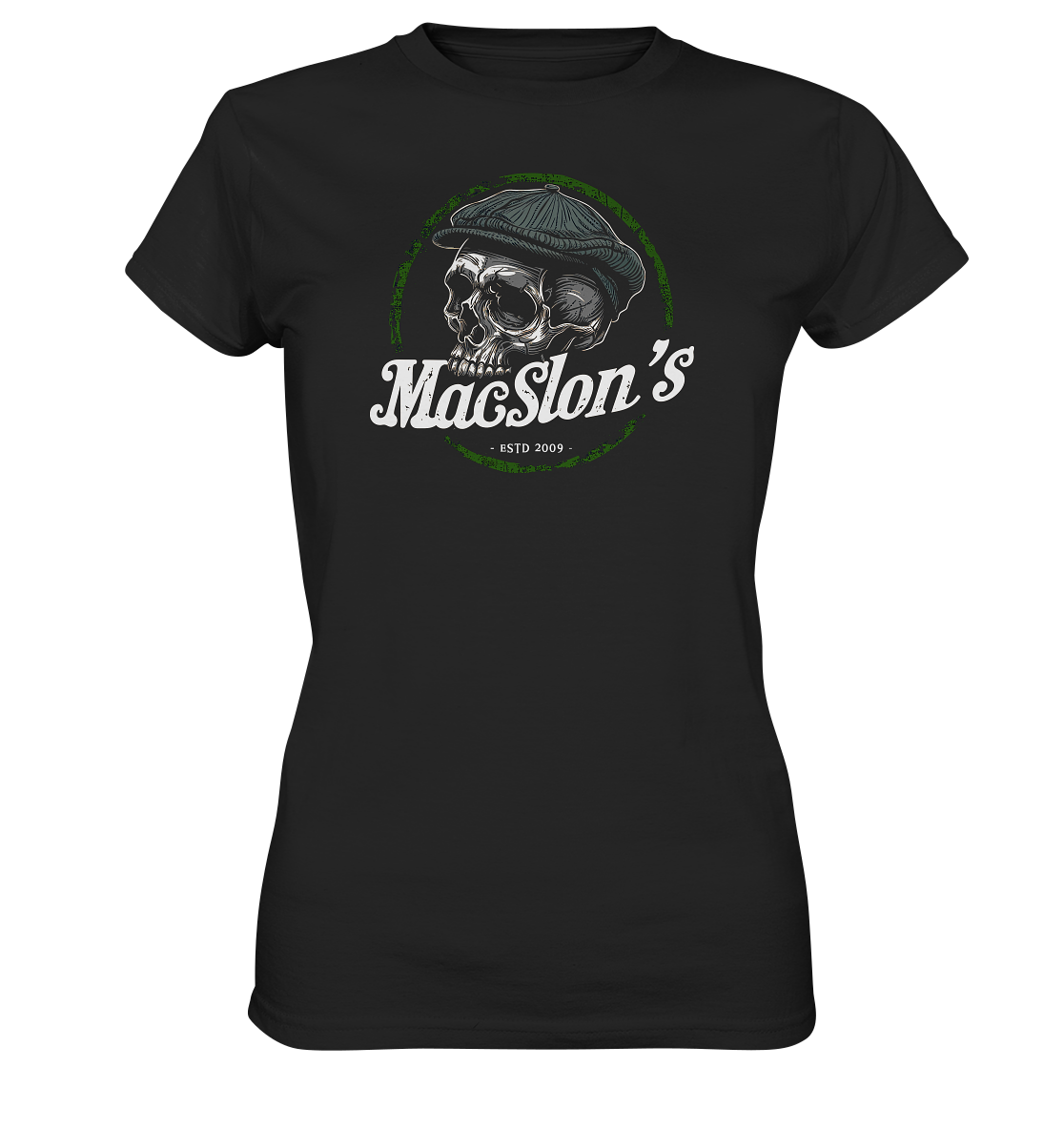 MacSlon's "Estd. 2009 / Flatcap-Skull" - Ladies Premium Shirt