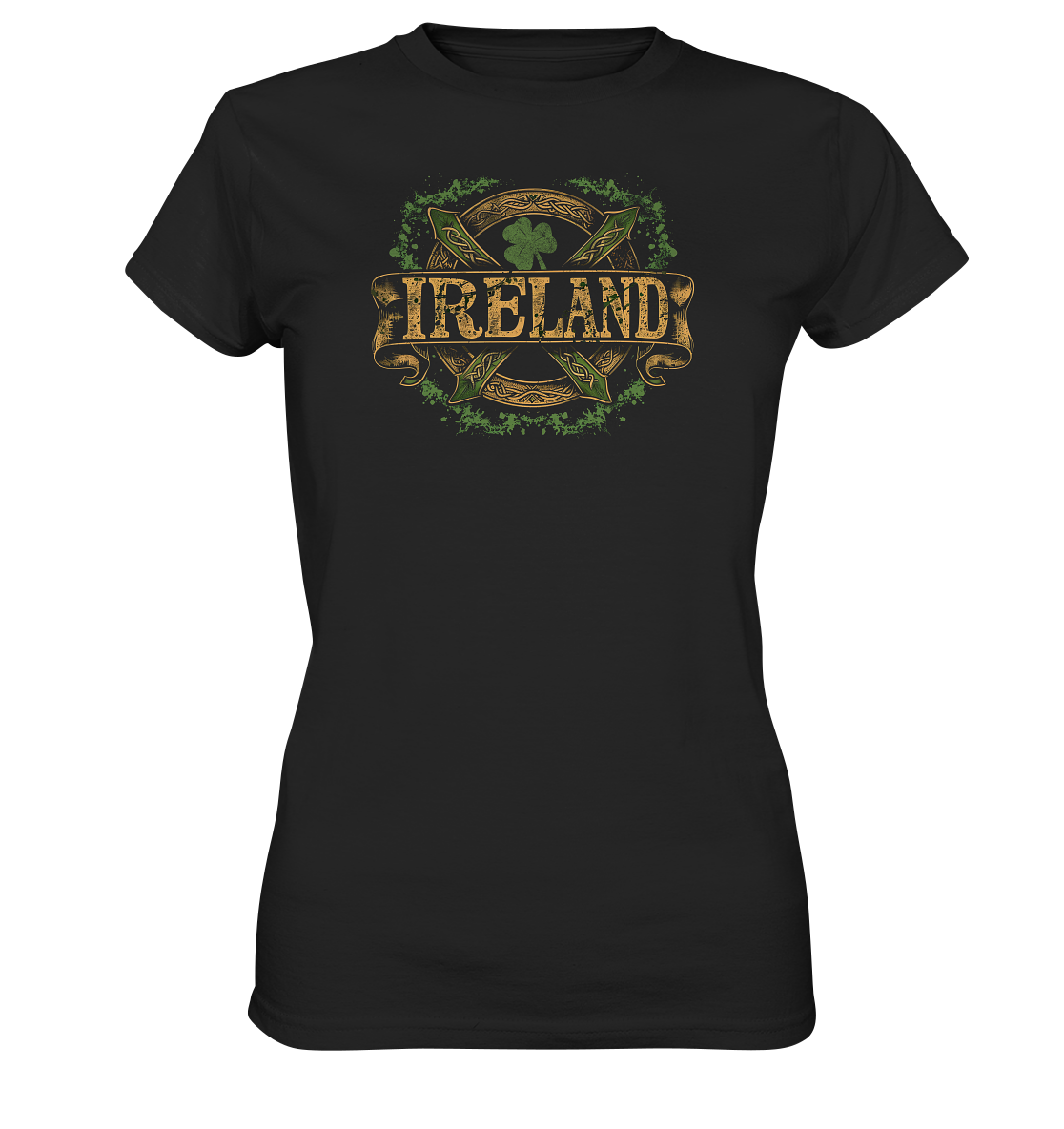 Ireland "Shamrock / Crest II"  - Ladies Premium Shirt