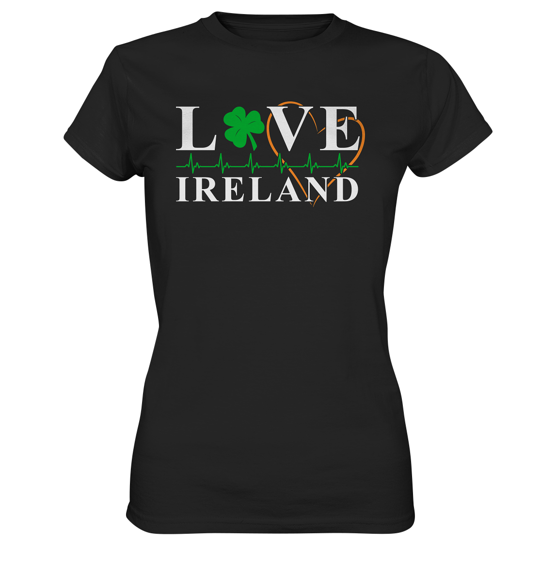 Love Ireland "Heartbeat" - Ladies Premium Shirt