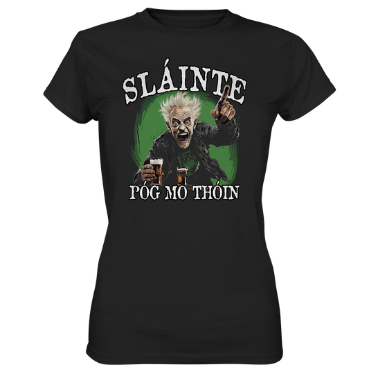 Sláinte "Póg Mo Thóin" - Ladies Premium Shirt