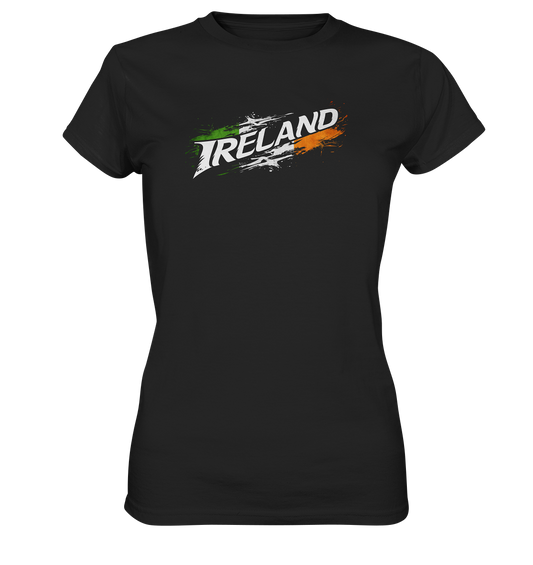 Ireland "Flag Splatter I"  - Ladies Premium Shirt