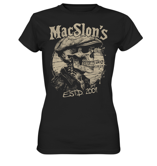 MacSlon's "Estd. 2009 / Flatcap-Skull XIII"  - Ladies Premium Shirt