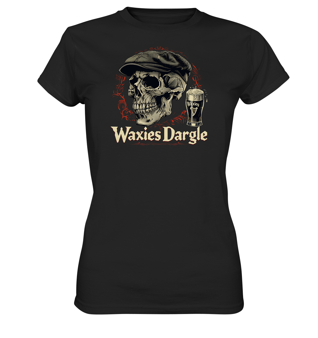 Waxies Dargle "Flatcap / Skull I"  - Ladies Premium Shirt