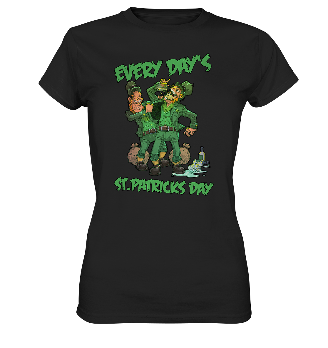 Every Day's St.Patricks Day "Leprechauns" - Ladies Premium Shirt