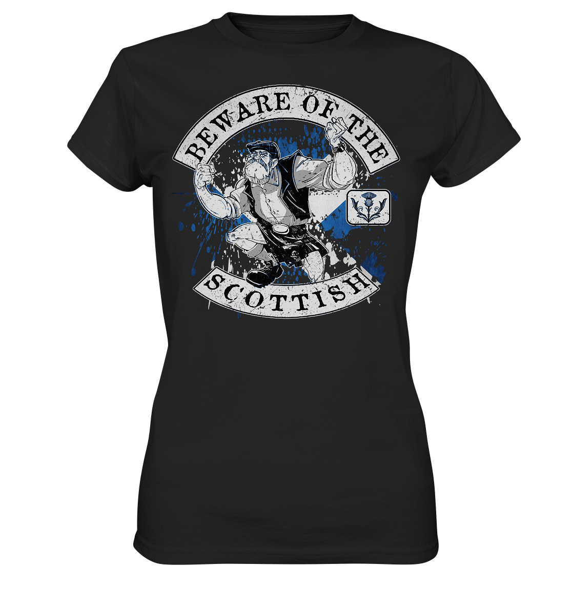 Beware Of The Scottish - Ladies Premium Shirt