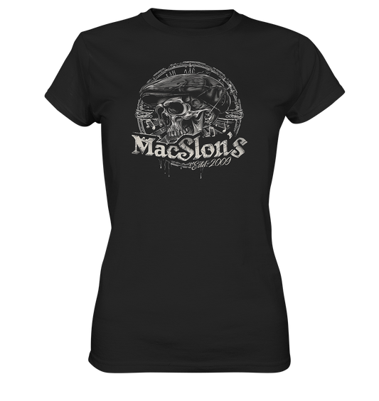 MacSlon's "Estd. 2009 / Flatcap-Skull X"  - Ladies Premium Shirt