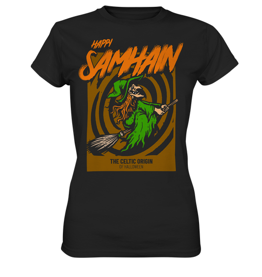 Happy Samhain "Witch" - Ladies Premium Shirt