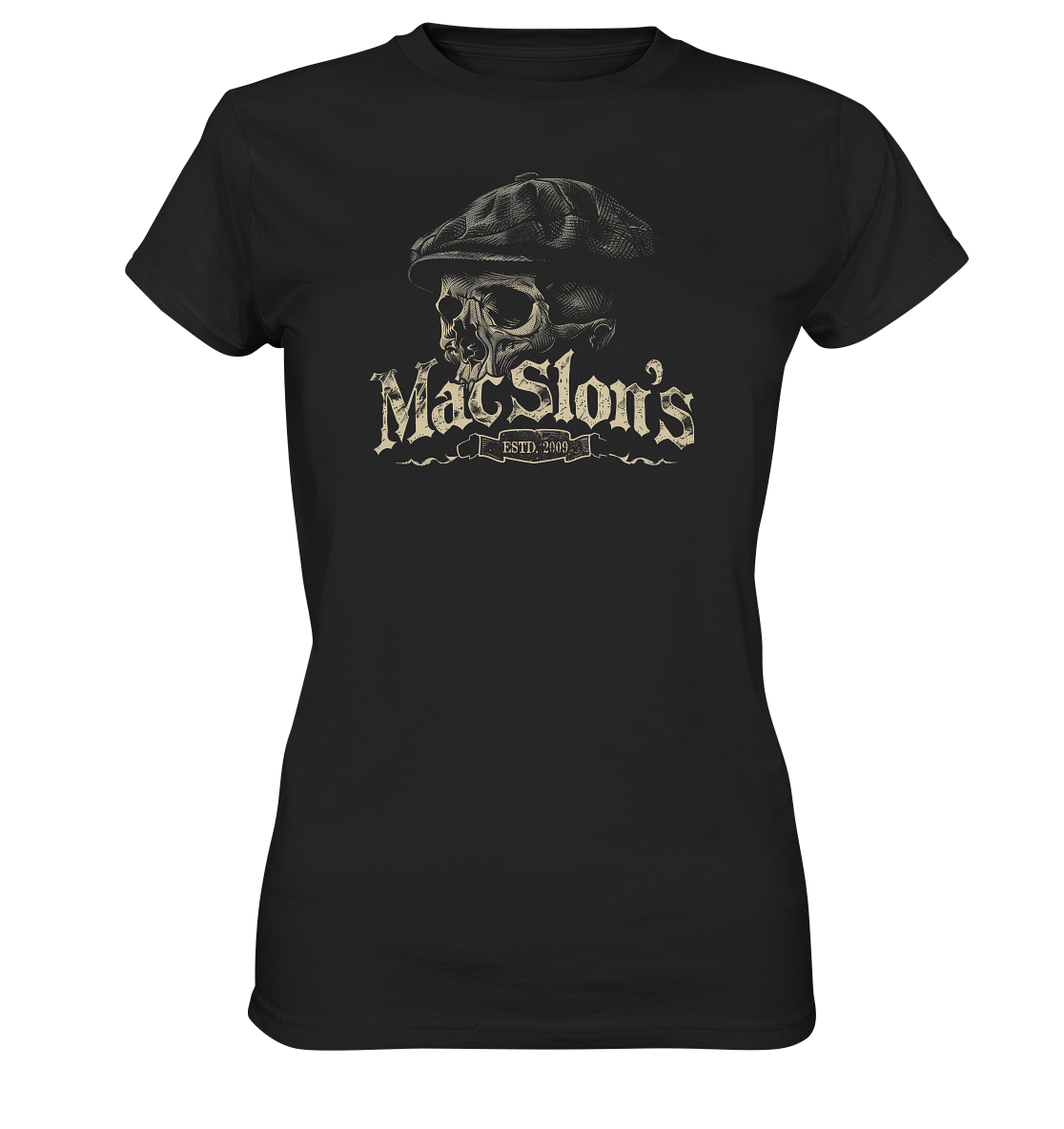 MacSlon's "Estd. 2009 / Flatcap-Skull XII" - Ladies Premium Shirt