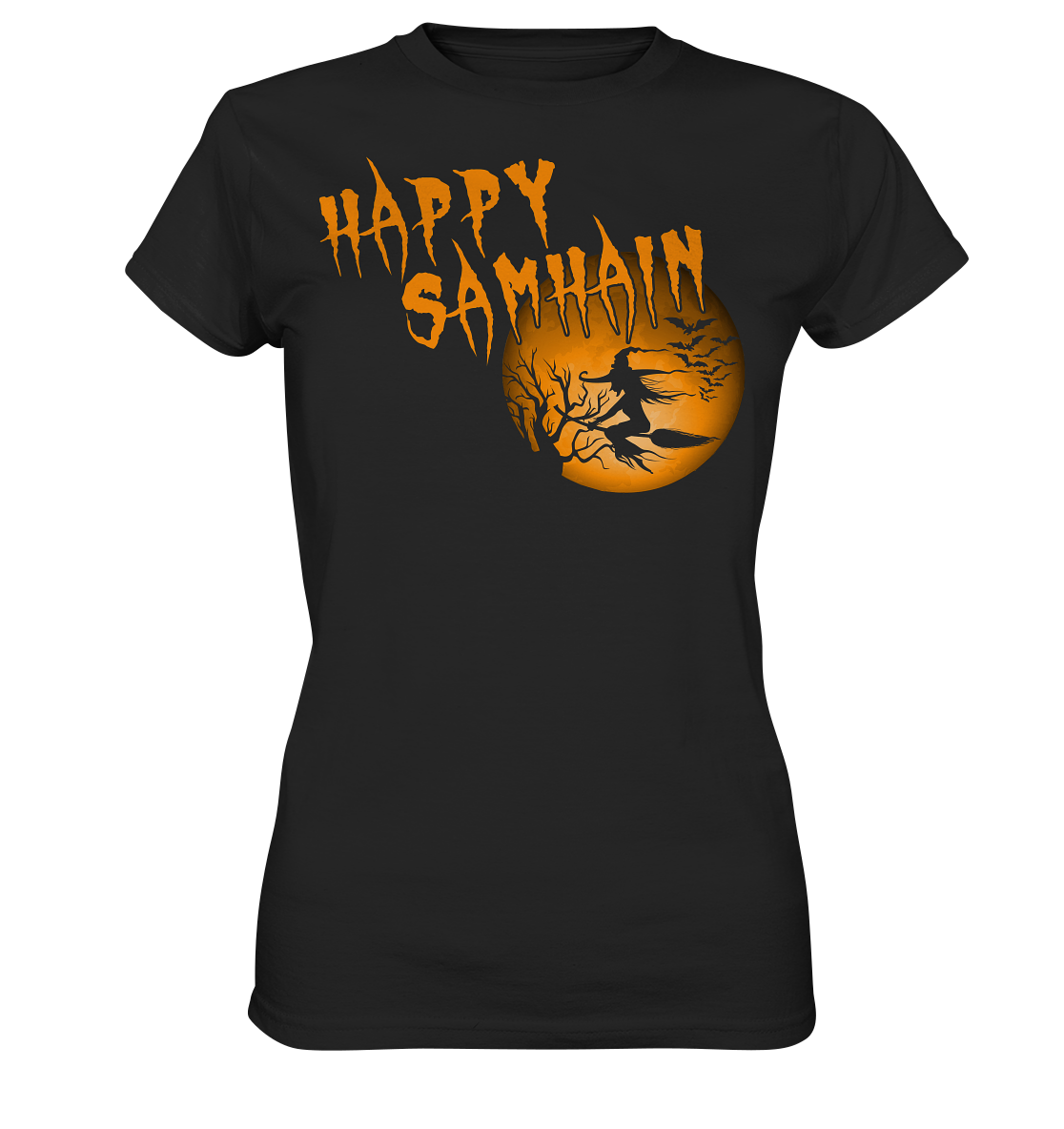 Happy Samhain "Moon" - Ladies Premium Shirt