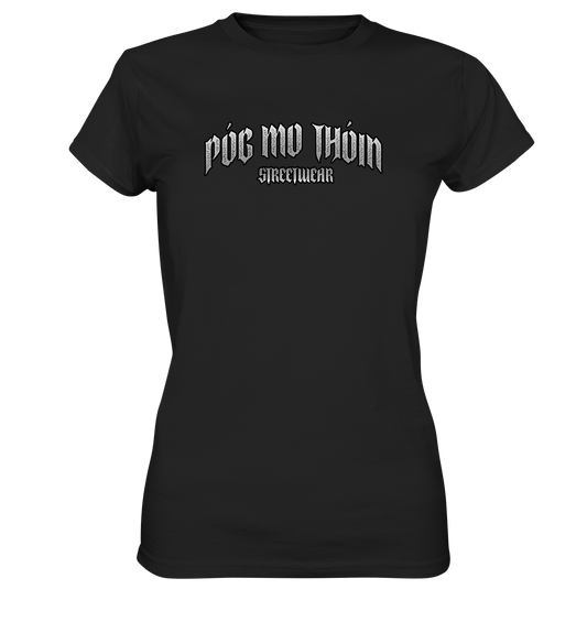 Póg Mo Thóin Streetwear "Logo" - Ladies Premium Shirt