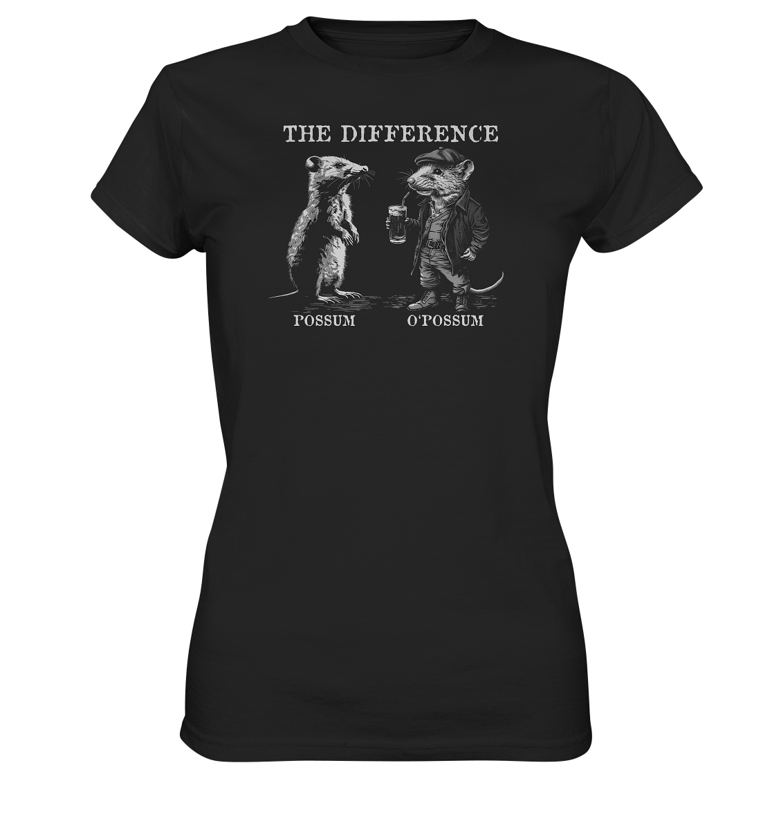 The Difference "Possum & O'Possum" - Ladies Premium Shirt