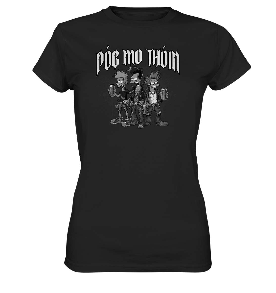 Póg Mo Thóin Streetwear "Punks II" - Ladies Premium Shirt