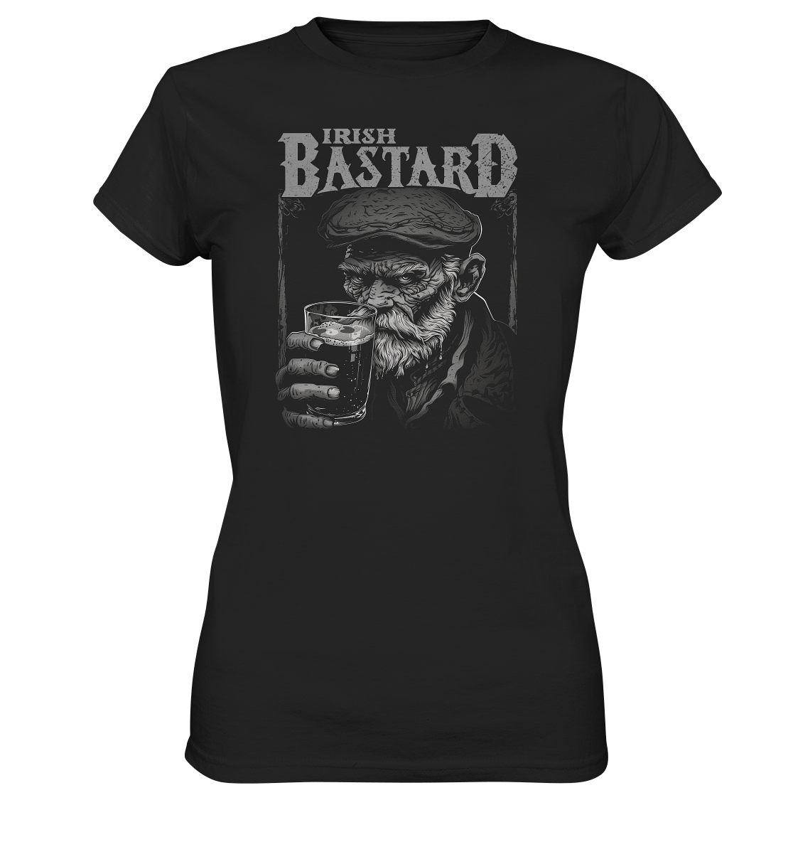 Irish Bastard "Old Irish Man I"  - Ladies Premium Shirt