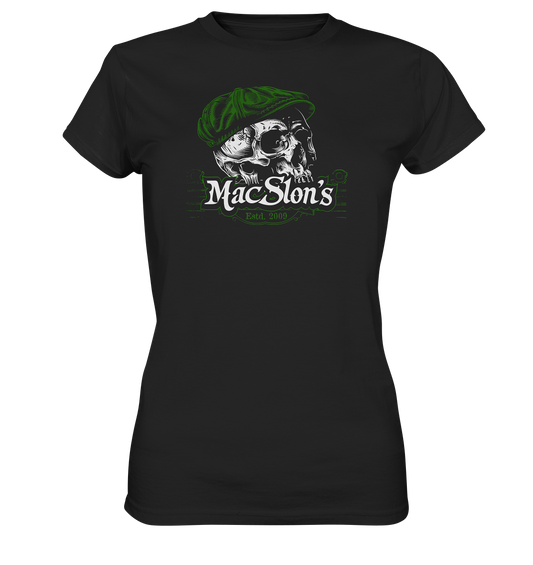 MacSlon's "Estd. 2009 / Flatcap-Skull V" - Ladies Premium Shirt