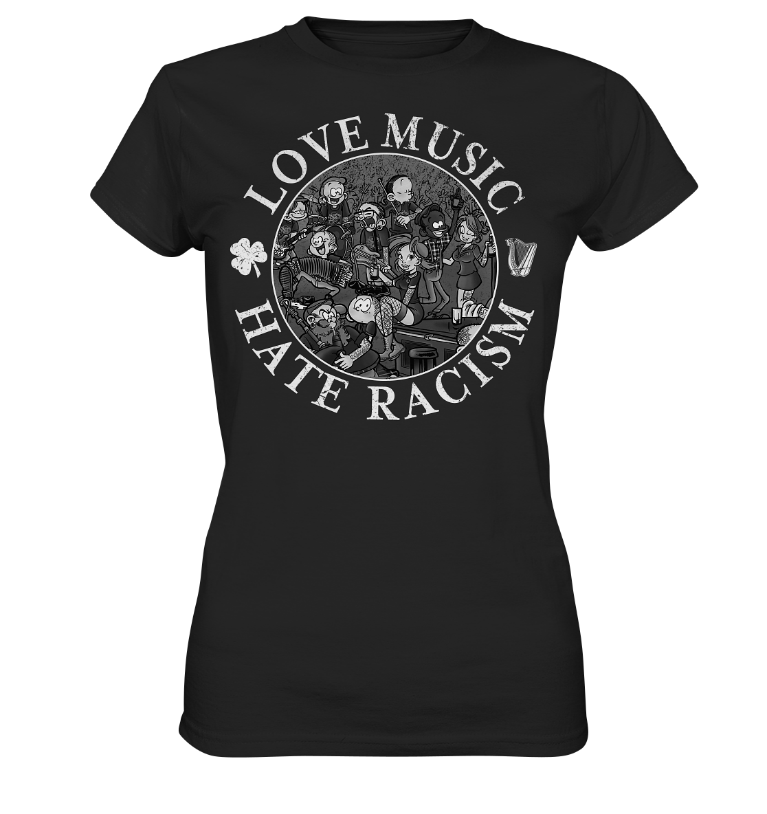 Love Music - Hate Racism "Irish Pub" - Ladies Premium Shirt