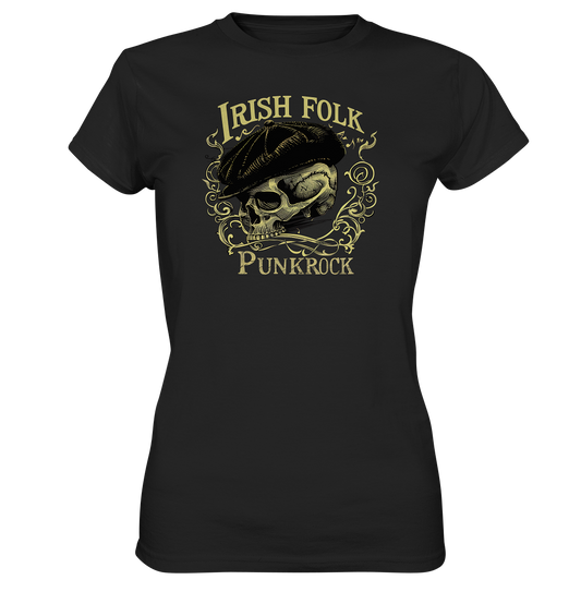 Irish Folk Punkrock "Flatcap-Skull I" - Ladies Premium Shirt