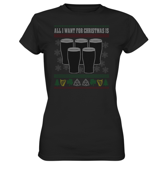 All I Want For Christmas - Ladies Premium Shirt