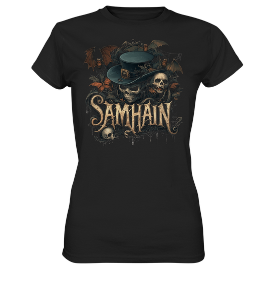 Samhain "Bats & Skulls I" - Ladies Premium Shirt