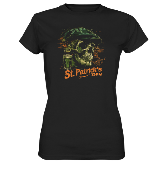 St. Patrick's Day "Flatcap / Skull I" - Ladies Premium Shirt