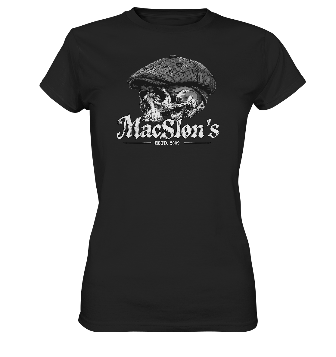 MacSlon's "Estd. 2009 / Flatcap-Skull IX" - Ladies Premium Shirt