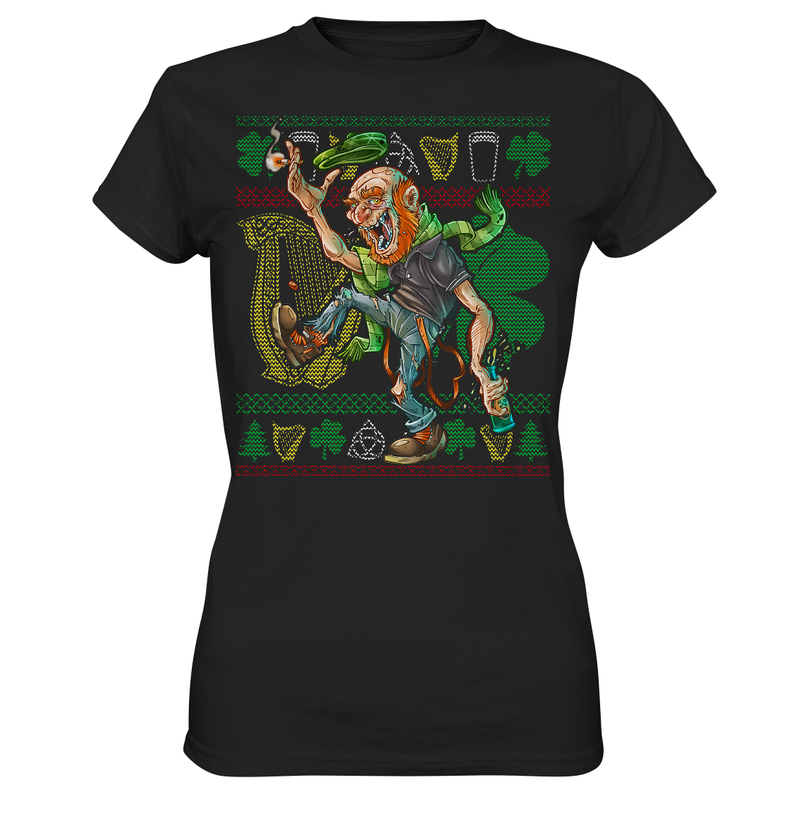 Old Irish Bastard (Christmas) - Ladies Premium Shirt