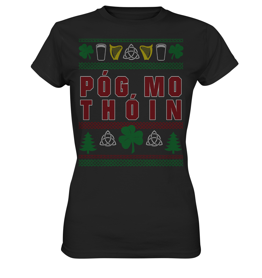 Póg Mo Thóin (Christmas) - Ladies Premium Shirt