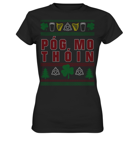 Póg Mo Thóin (Christmas) - Ladies Premium Shirt