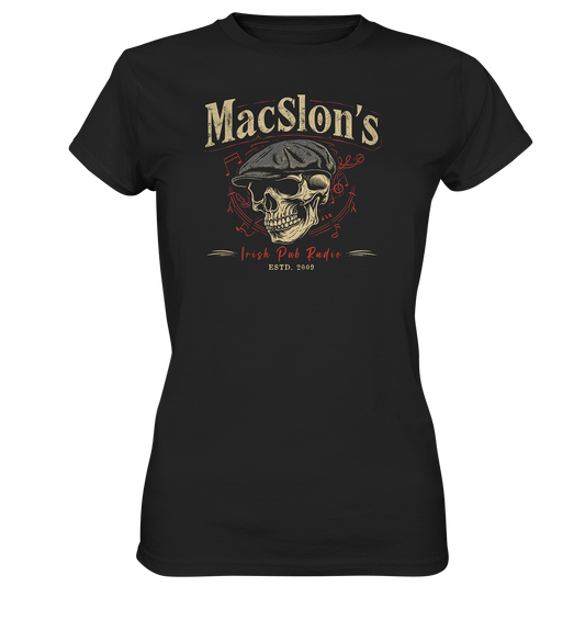 MacSlon's Irish Pub Radio "Estd. 2009 / Flatcap-Skull I" - Ladies Premium Shirt