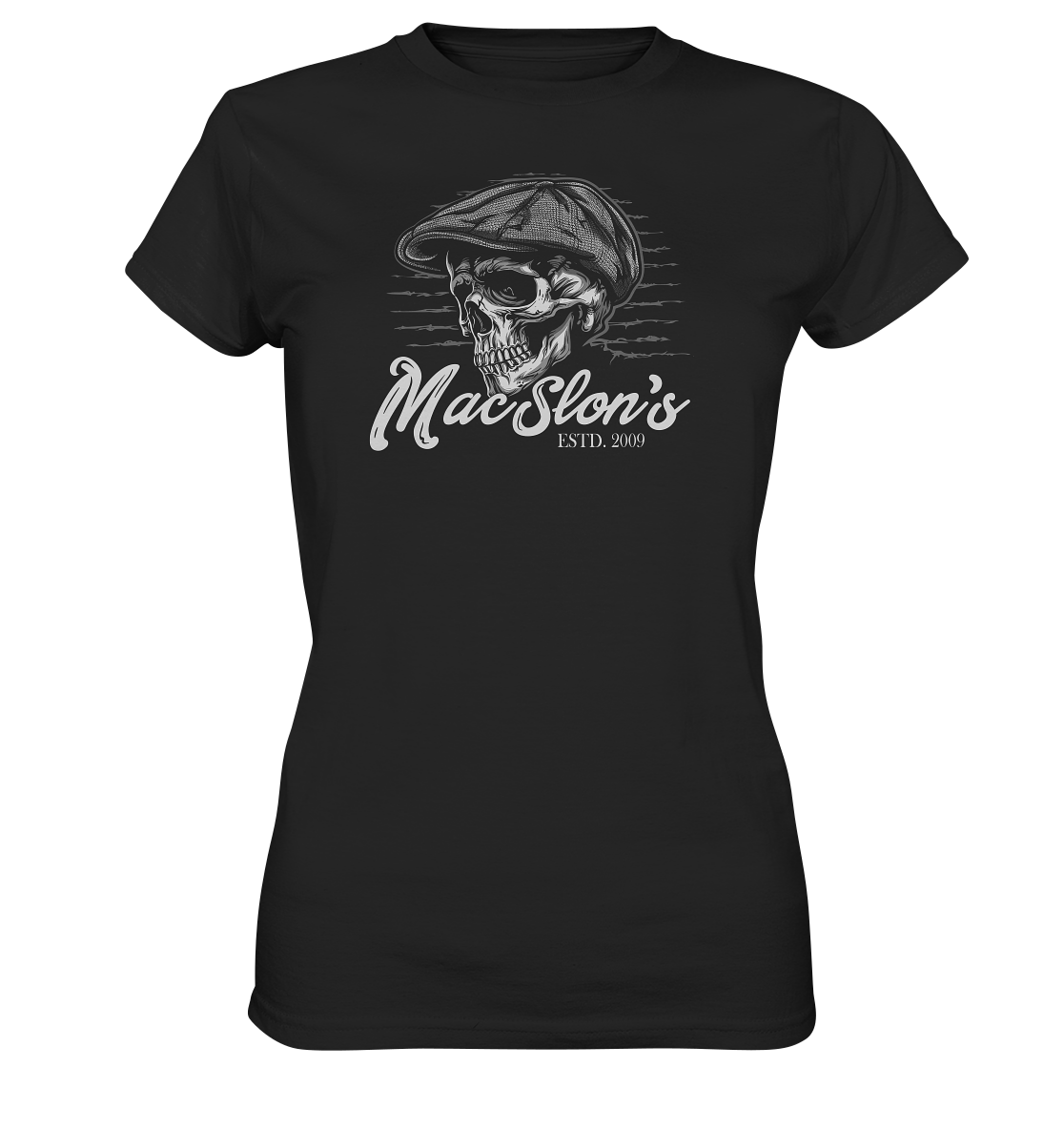 MacSlon's "Estd. 2009 / Flatcap-Skull III" - Ladies Premium Shirt