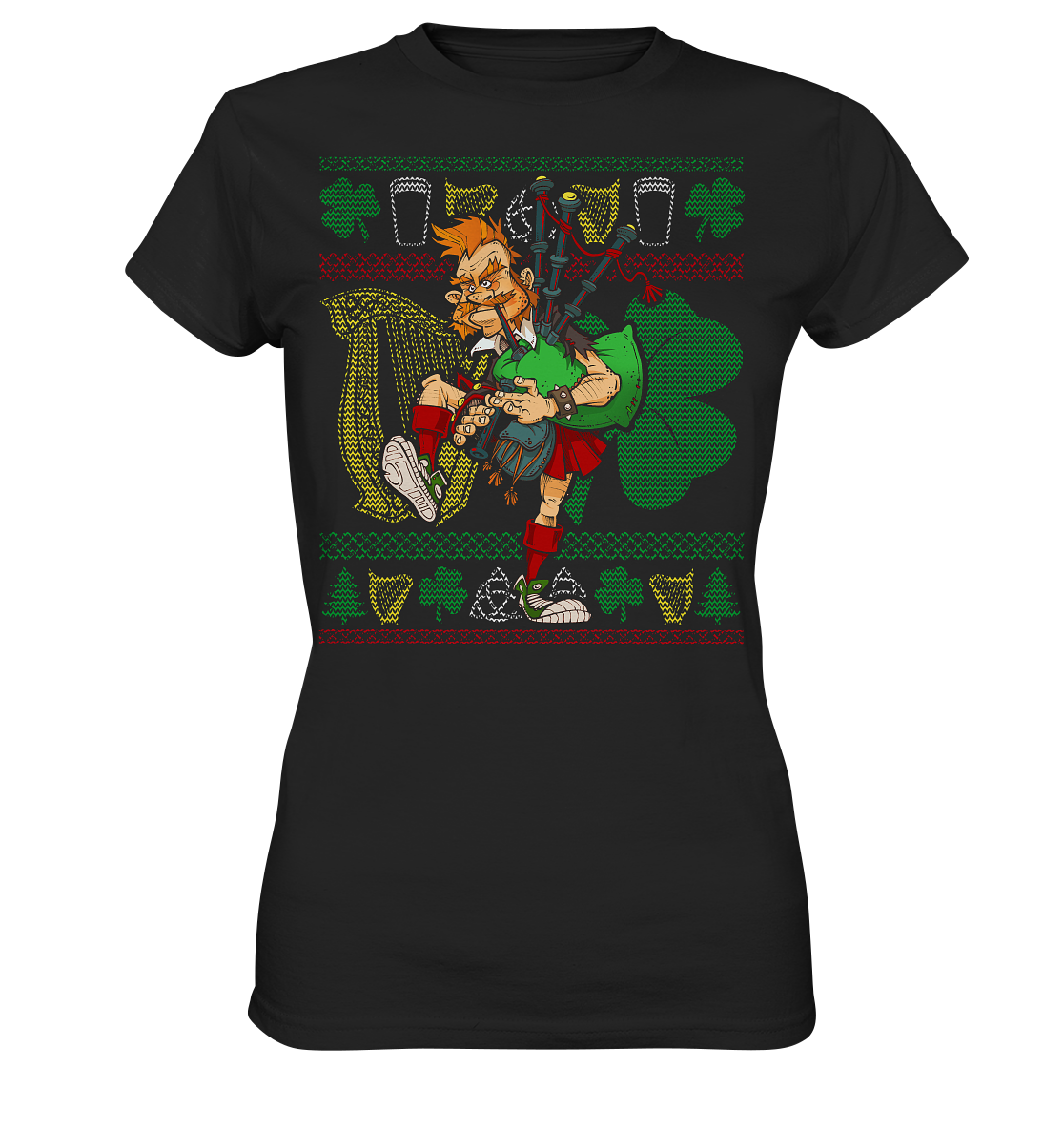 BagPiper (Christmas) - Ladies Premium Shirt