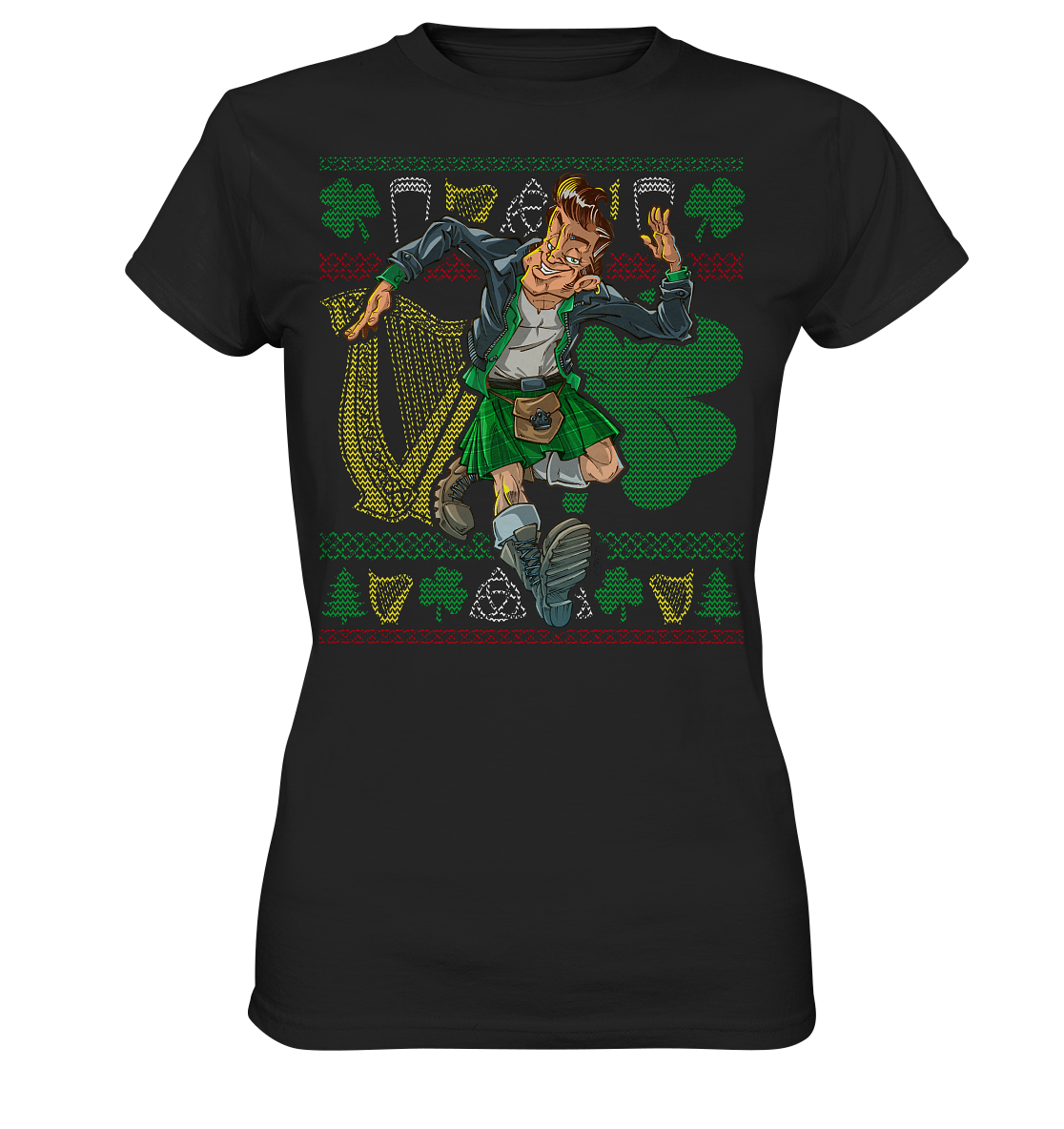 Irish Pub Guy (Christmas) - Ladies Premium Shirt