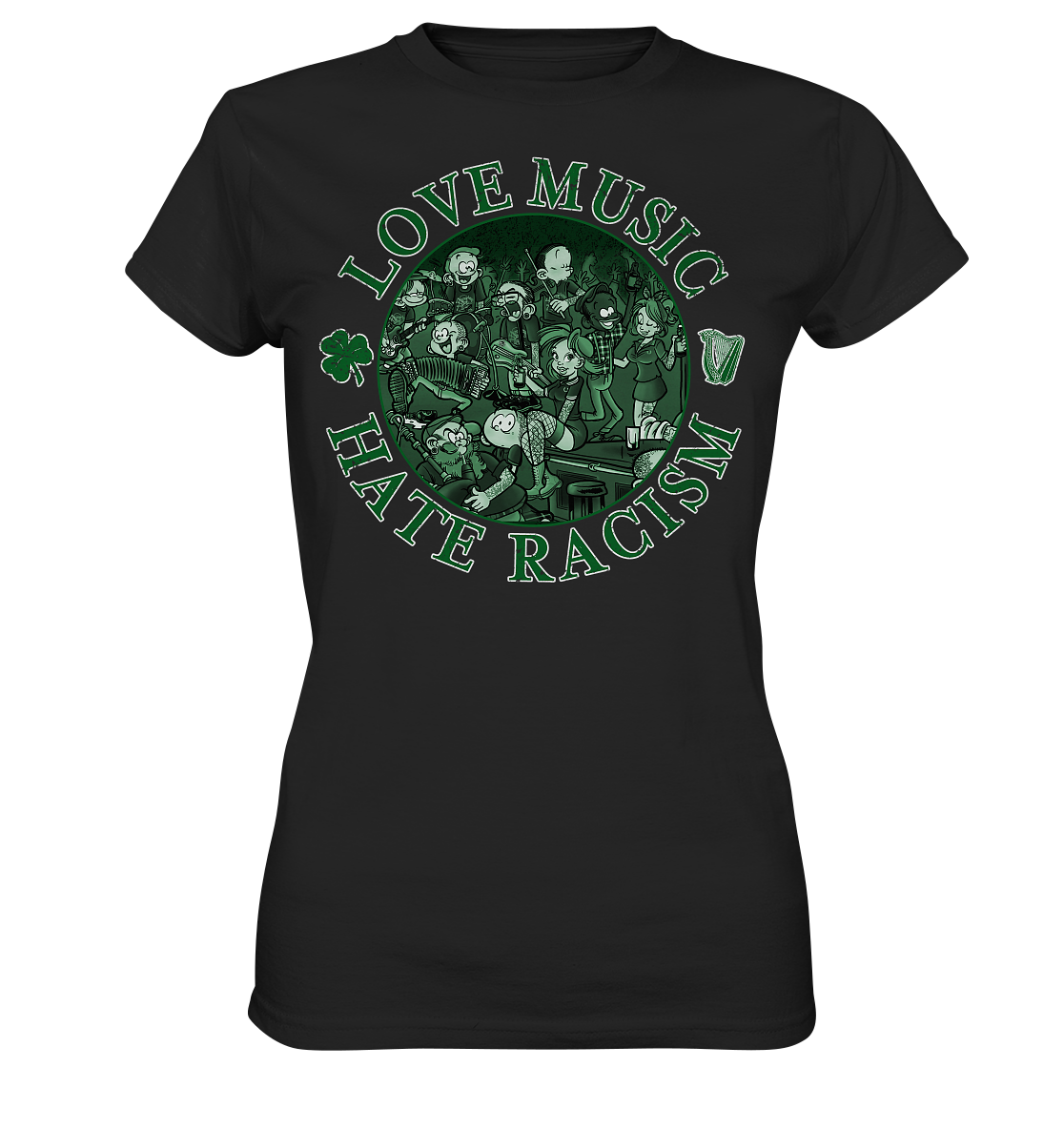 Love Music - Hate Racism "Irish Pub" - Ladies Premium Shirt