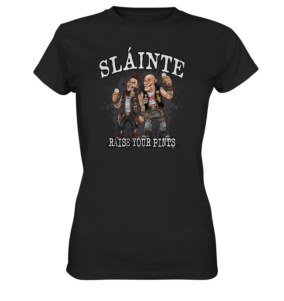 Sláinte "Raise Your Pints II" - Ladies Premium Shirt