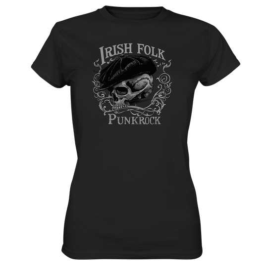 Irish Folk Punkrock "Flatcap-Skull II" - Ladies Premium Shirt