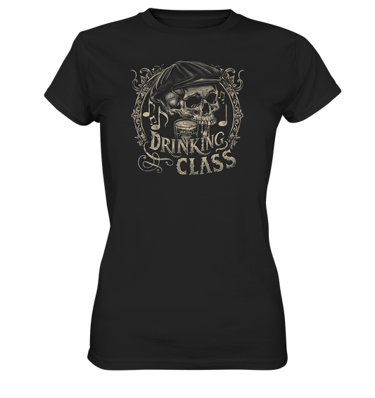 Drinking Class "Flatcap-Skull I"  - Ladies Premium Shirt