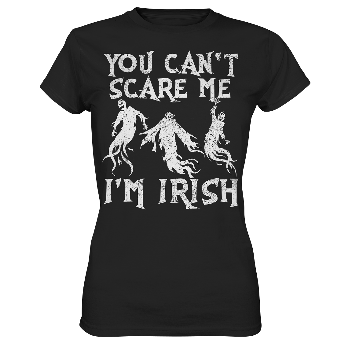 You Can't Scare Me, I'm Irish "Samhain" - Ladies Premium Shirt