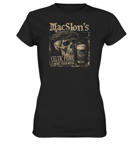 MacSlon's "Celtic Punk Is More Than Music / Flatcap-Skull" - Ladies Premium Shirt