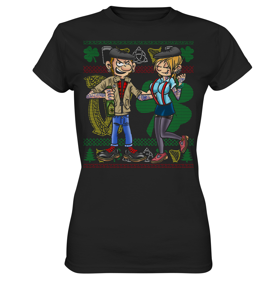 Irish Couple (Christmas) - Ladies Premium Shirt