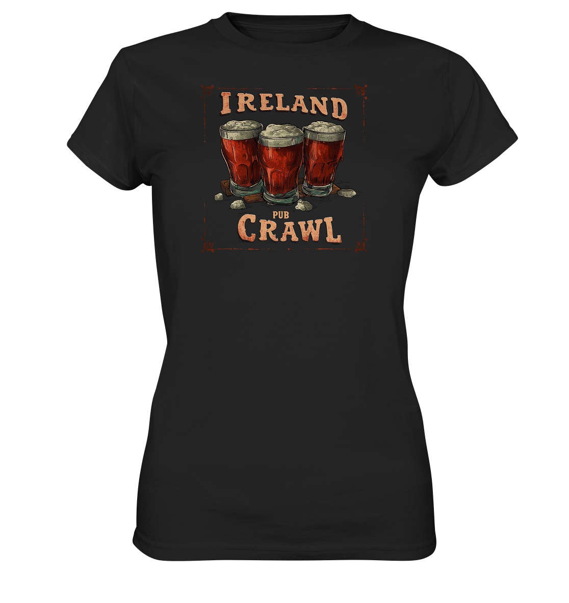 Ireland "Pub Crawl II" - Ladies Premium Shirt