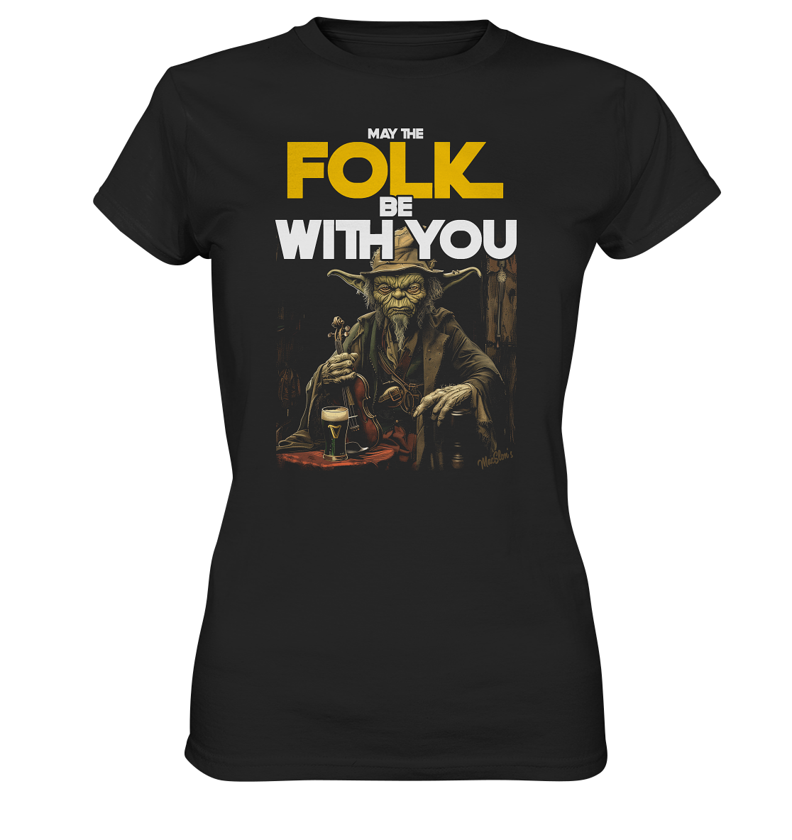 May The Folk Be With You "Leprechaun" - Ladies Premium Shirt