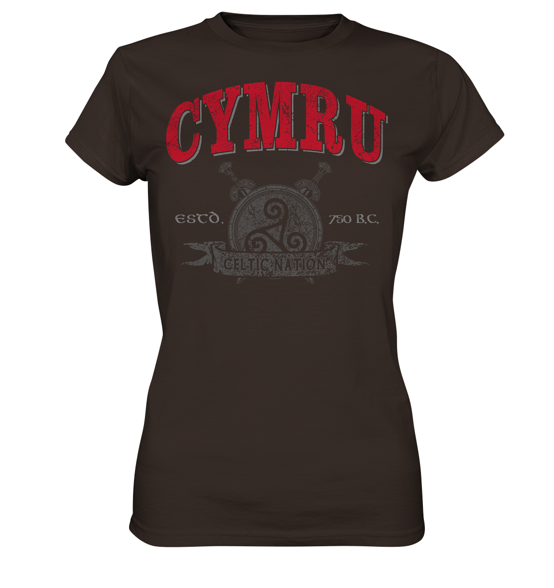 Cymru "Celtic Nation" - Ladies Premium Shirt